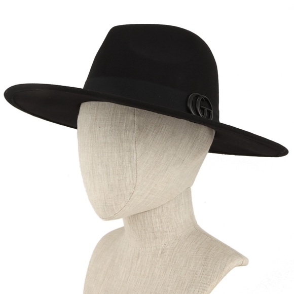 •Glam On• Felt Fedora Logo Hat (Red Edition) - Picture 6 of 14